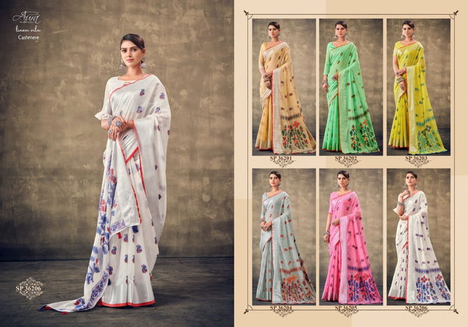 Aura Cashmere 1 Casual Wear Wholesale Printed Sarees Catalog
